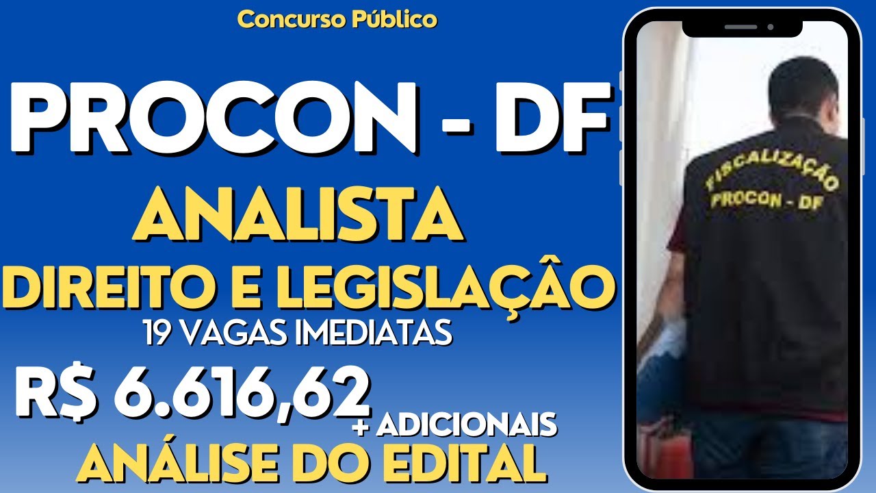 Concurso P&uacute;blico PROCON - DF /Analista de Atividades de Defesa do Consumidor - Direito e Legisla&ccedil;&atilde;o