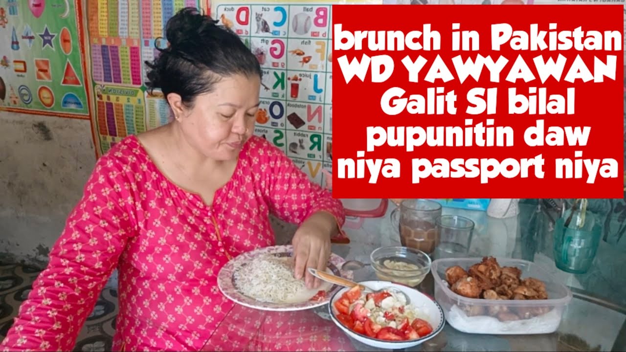 PINOY FOOD TAYU NGAYUN MGA SIS WD COFFE BRUNCH IN PAKISTAN #rosanailyas