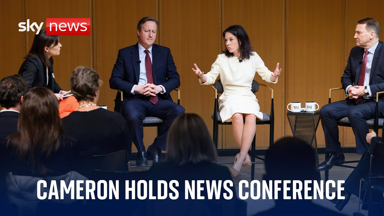 Foreign Secretary Lord Cameron holds news conference with German Foreign Minister