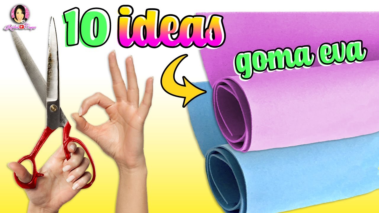 10 Fantásticas MANUALIDADES con GOMA EVA o FOAMY para Regalar o VENDER / DIY con Marlene Campos