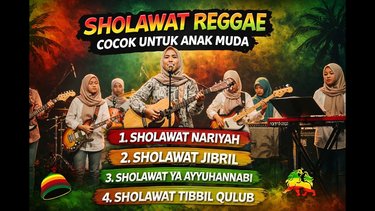 sholawat reggae hati tenang rezeki datang terpopuler|sholawat jibril|pembuka pintu rezeki|sholawat