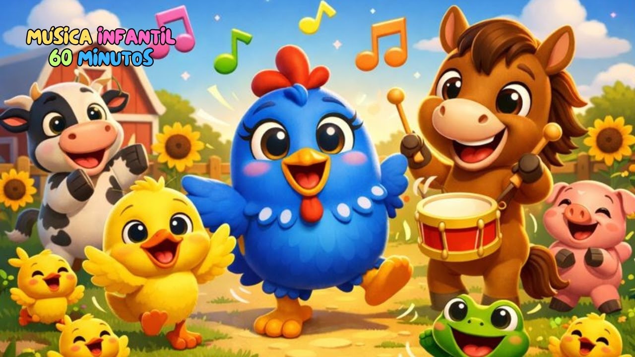 Galinha Pintadinha, Patinho e Pocotó | 60 Minutos de Música Infantil | Turma da Gabi em Português