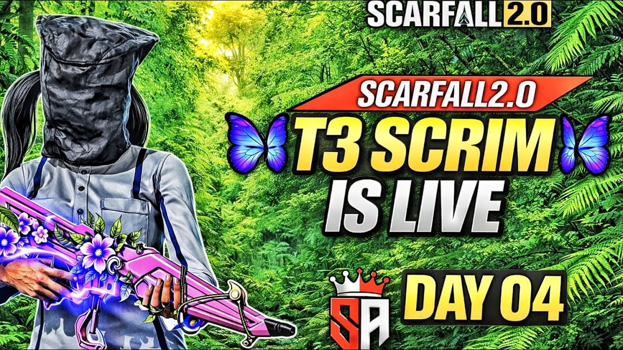 SCAR ARMY T3 SCRIMS | DAY 4| MUMBAI MAP | MOBILE ESPORTS | #scarfalllive