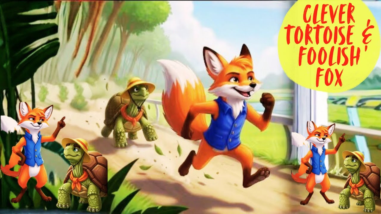The Clever Tortoise & Foolish Fox | Moral/Mystery/Short stories for Kids | Bedtime  Children Stories