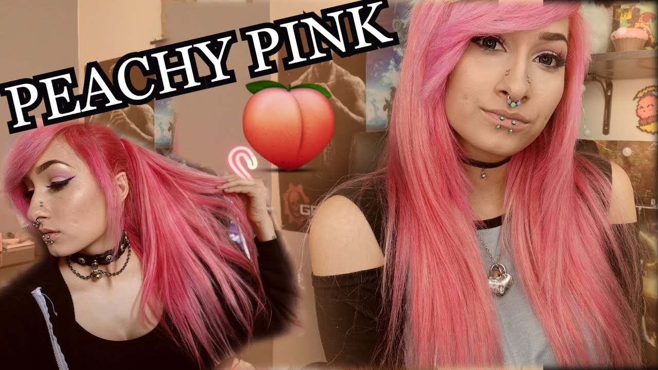 How I Got Peachy Pink  Hair + Tips On Cutting Hair Extensions