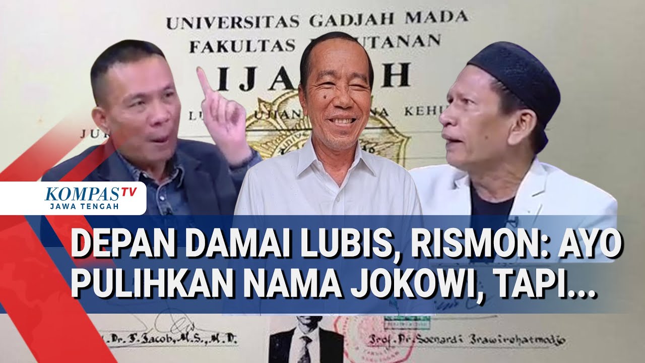 Depan Damai Lubis, Rismon: Ayo Pulihkan Nama Jokowi, Tapi...