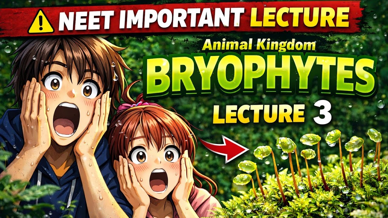 NEET 2026 Most Important Topic – Bryophytes Explained | Lecture 3