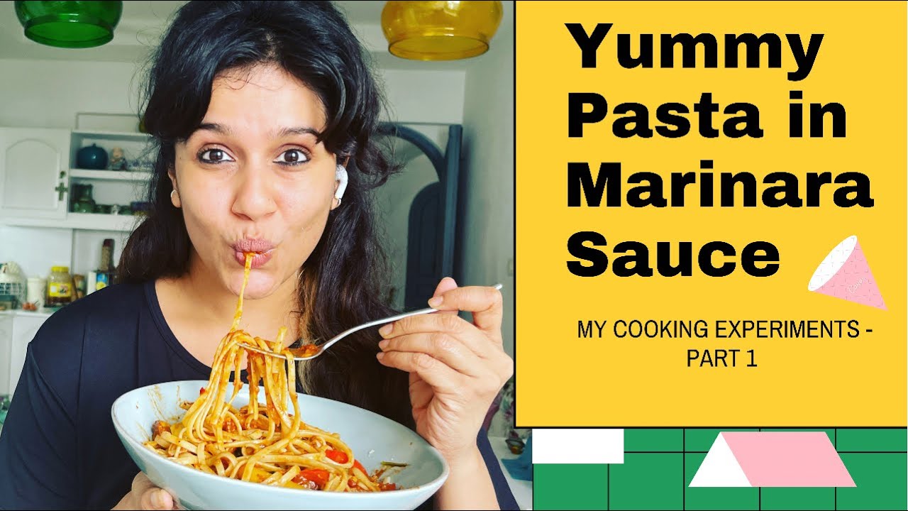 Yummy Pasta in Marinara Sauce|My Cooking Experiments - part 1  |Ranjini Haridas Vlogs