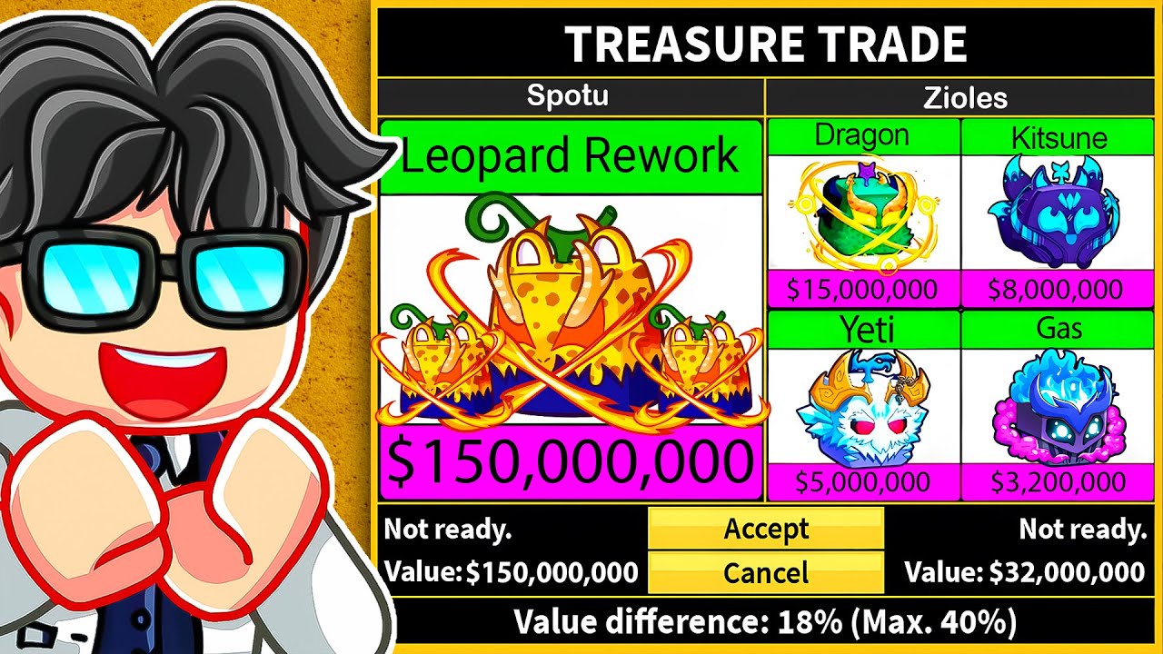 Trading LEOPARD REWORK For 24 Hours In Blox Fruits Roblox!