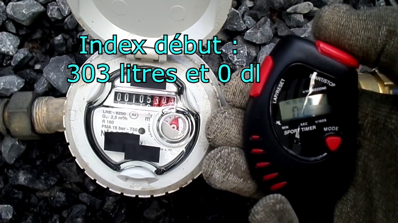 Comment lire un compteur d'eau et calculer un débit ?