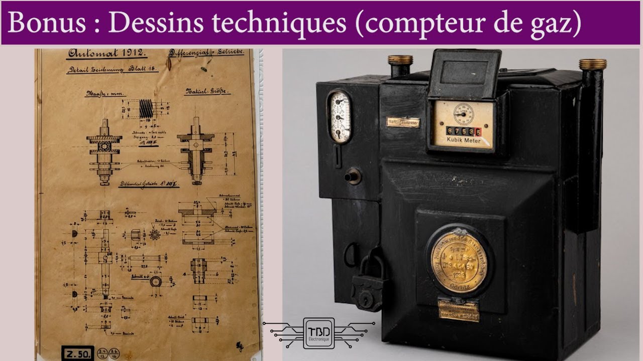 Dessins techniques (compteur de gaz)