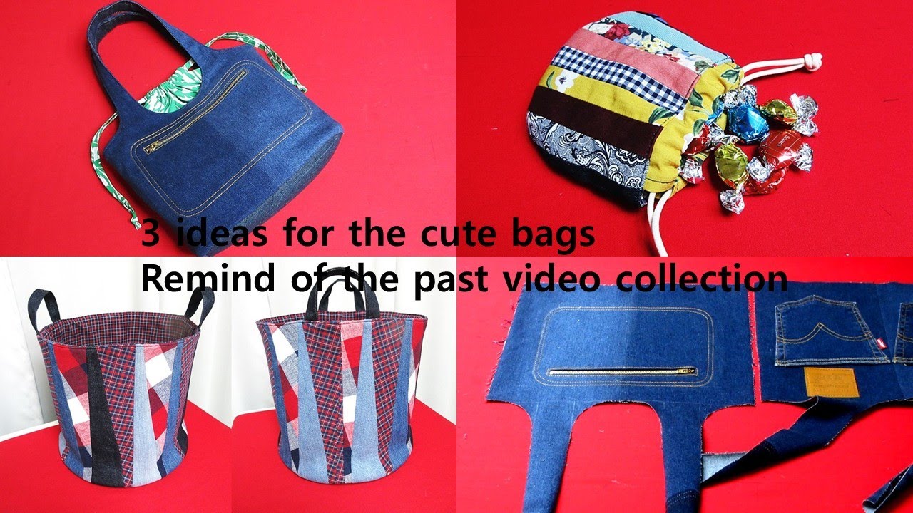 DIY"귀여운 가방"을 위한 3종류 아이디어!/3 ideas for the cute bags/remind of the past video collection