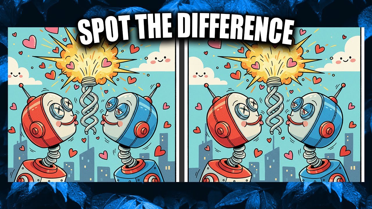 Spot the Difference 😀 Fun! Try These Easy Puzzles for a Quick Brain Boost 🤩.