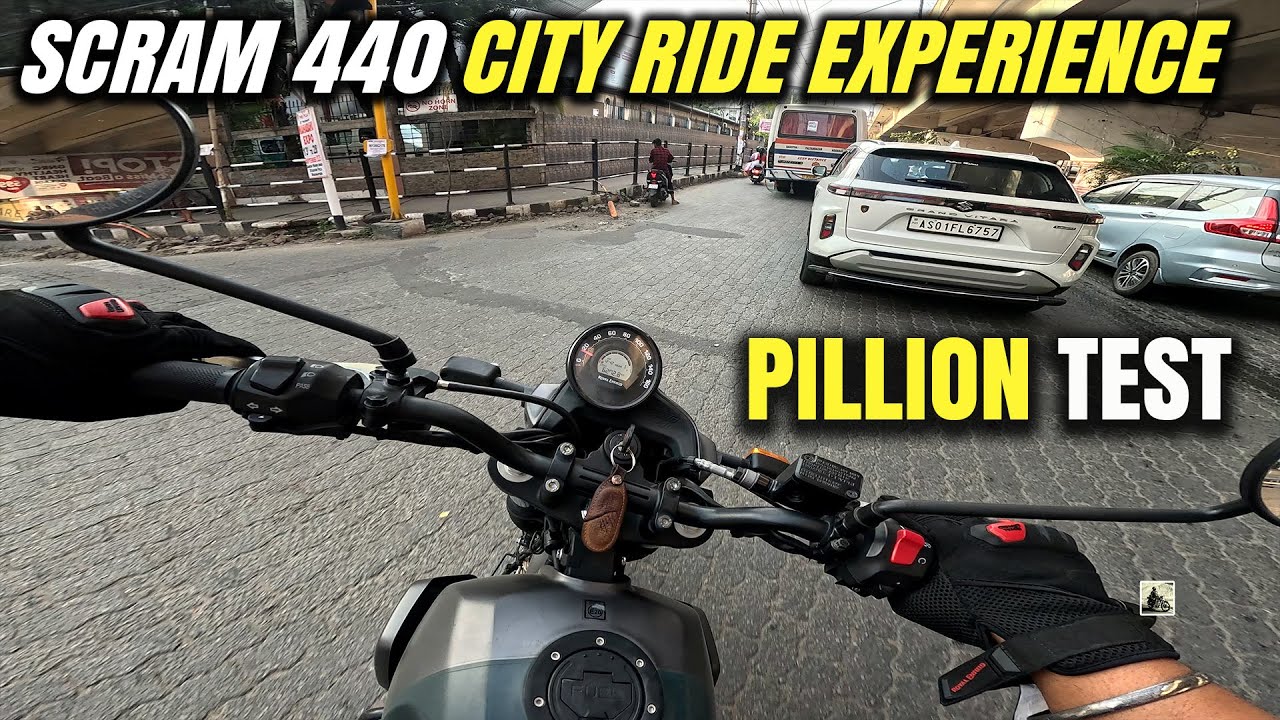 Scram 440 City Ride + Pillion Ride Review | Is It Comfortable in Traffic?