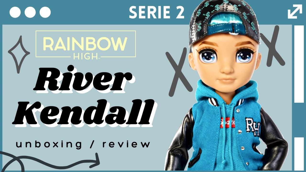 💙 Abriendo a River Kendall Rainbow High serie 2 unboxing en español