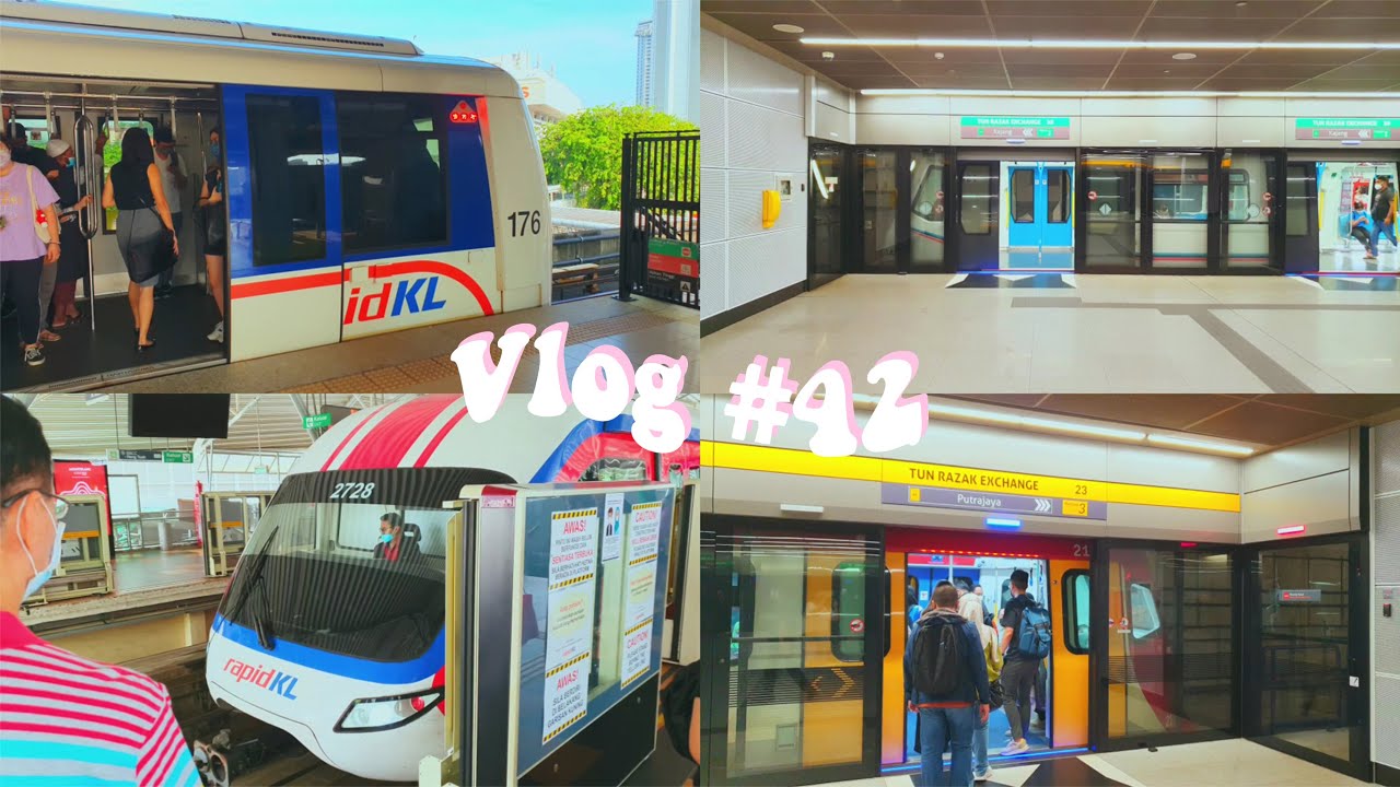 Vlog #42 | Train Vlog🚇 | Riding all rail services by RapidKL | LRT | MRT (KG+PY Line)