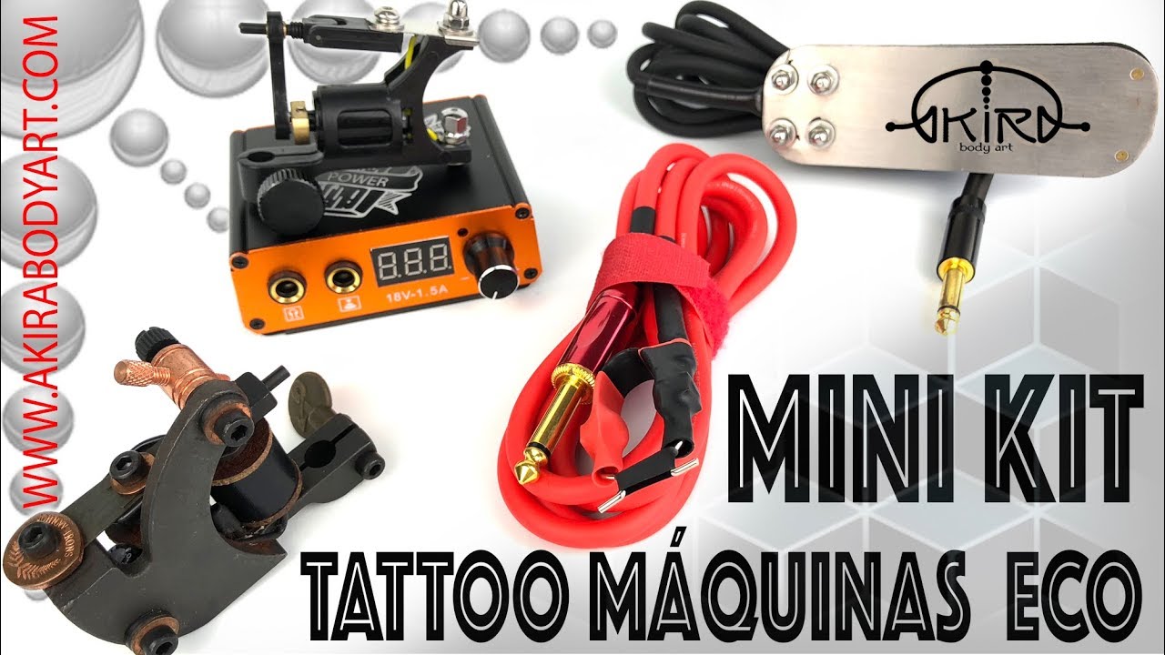 Mini-Kit Tattoo Máquinas-ECO Video Tutorial de Productos de Akira Body Art