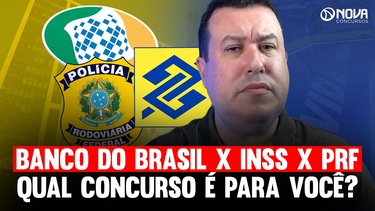 🔥Banco do Brasil x INSS x PRF Administrativo | Qual Vale Mais a Pena?!