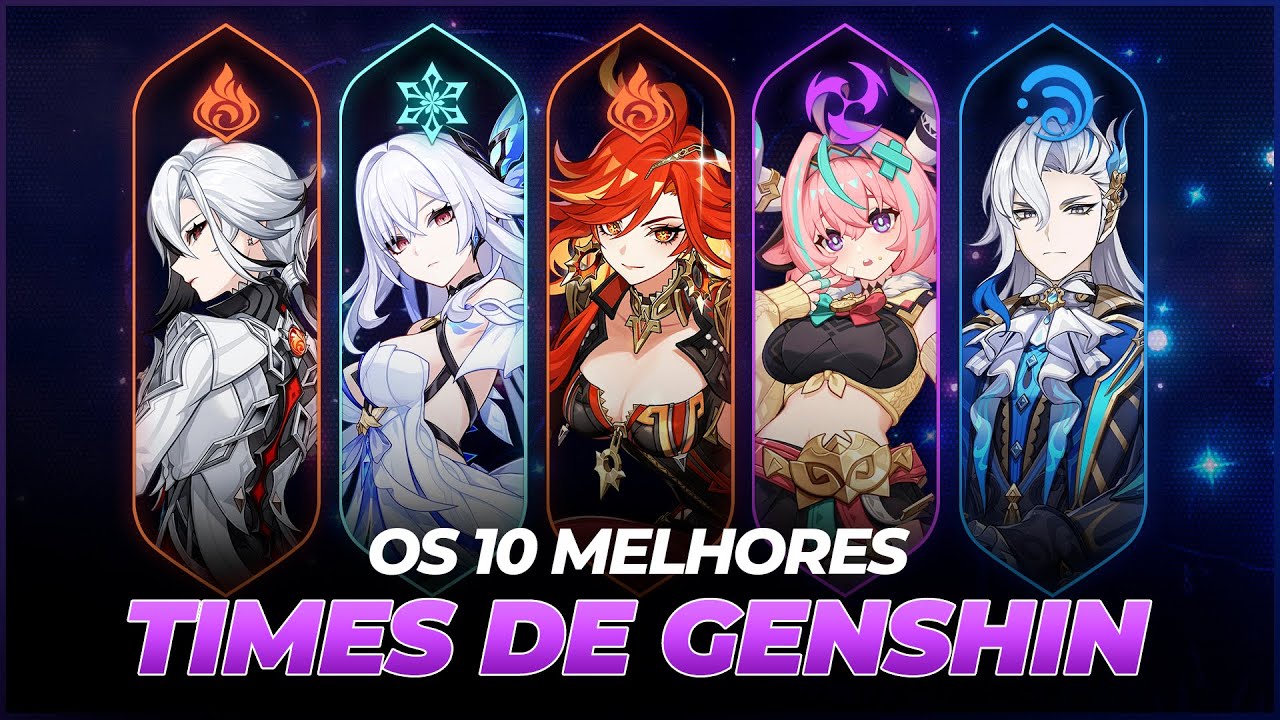 OS 10 MELHORES TIMES DE GENSHIN IMPACT EM 2025 #genshinimpact #dicasgenshin
