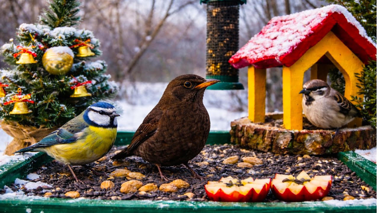 🔴 CAT TV LIVE 🐦 Birds for Cats to Watch | Real Garden Bird Feeder Cam