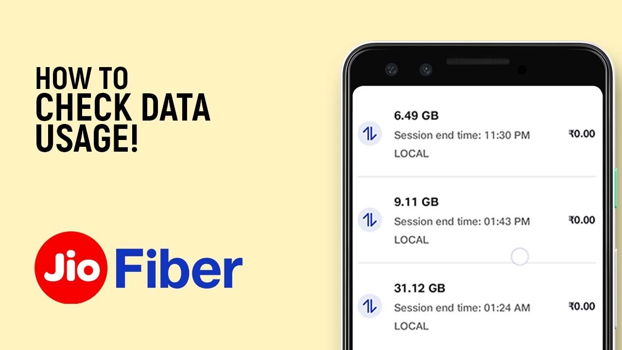 Как легко проверить использование данных Jio Fiber [приложение My Jio]