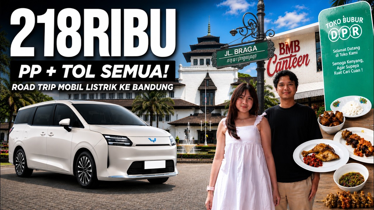 Wuling Darion EV Road Trip Mobil Listrik ke Bandung, ongkosnya cuma 218k! Spill Semua Budgetnya!