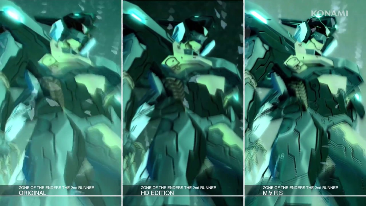[ZONE OF THE ENDERS The 2nd RUNNER : Ｍ&forall;ＲＳ] Game Screen Comparison Trailer (PEGI)