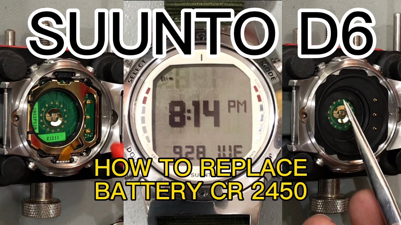HOW TO REPLACE BATTERY AND HOW TO SET/SUUNTO D6