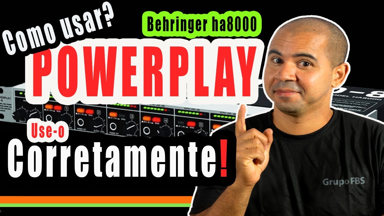 Como Usar POWERPLAY BEHRINGER HA8000 CORRETAMENTE