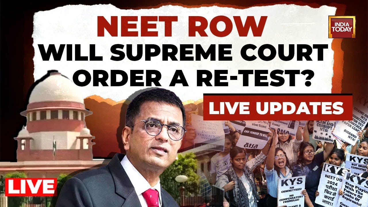 SC LIVE Hearing On NEET | NEET Paper Leak 2024 | SC Hearing On NEET-UG 2024 | India Today LIVE