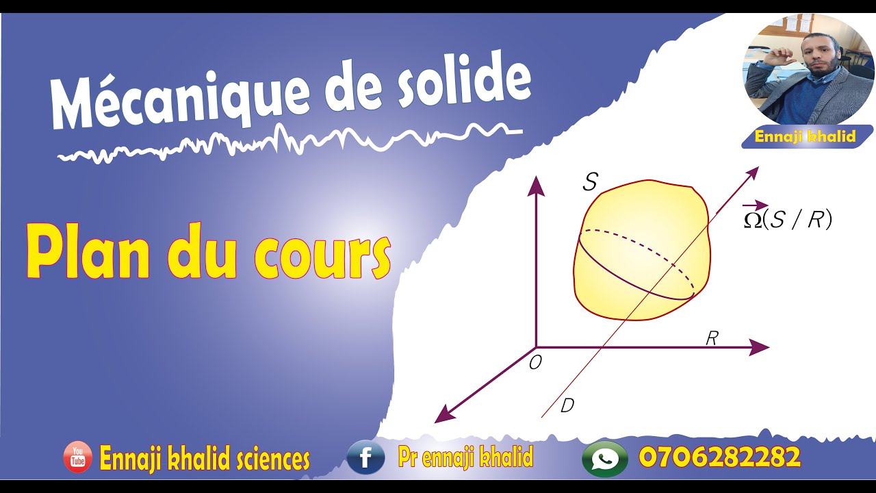Plan du cours complet mécanique du solide