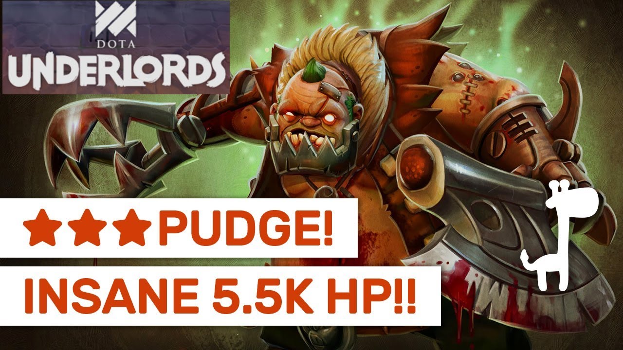 ★★★ PUDGE 5.5k HP!! Dota Underlords HOOK MASTER! TOP BUILDS and ITEM CHOICES!