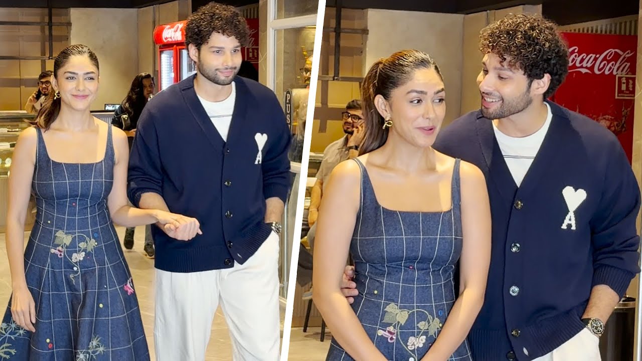 Mrunal Thakur and Siddhant Chaturvedi Spotted @ Bandra, Mumbai