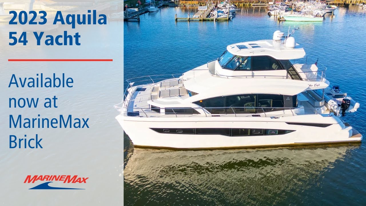 Продается яхта Aquila 54 2023 года выпуска в MarineMax, Брик, Нью-Джерси.