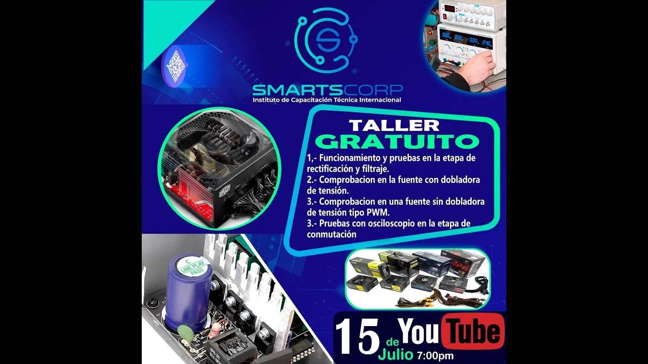 👉🚨 REPARACIÓN DE FUENTES CONMUTADAS DE PC GAMER, HP Y DELL CLASE TALLER
