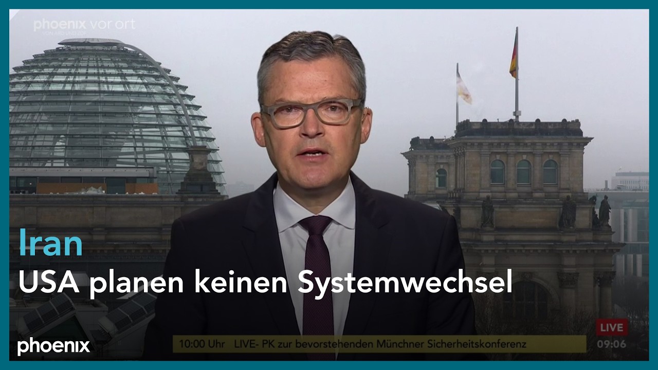 phoenix tagesgespräch mit Roderich Kiesewetter zum Iran am 09.02.26