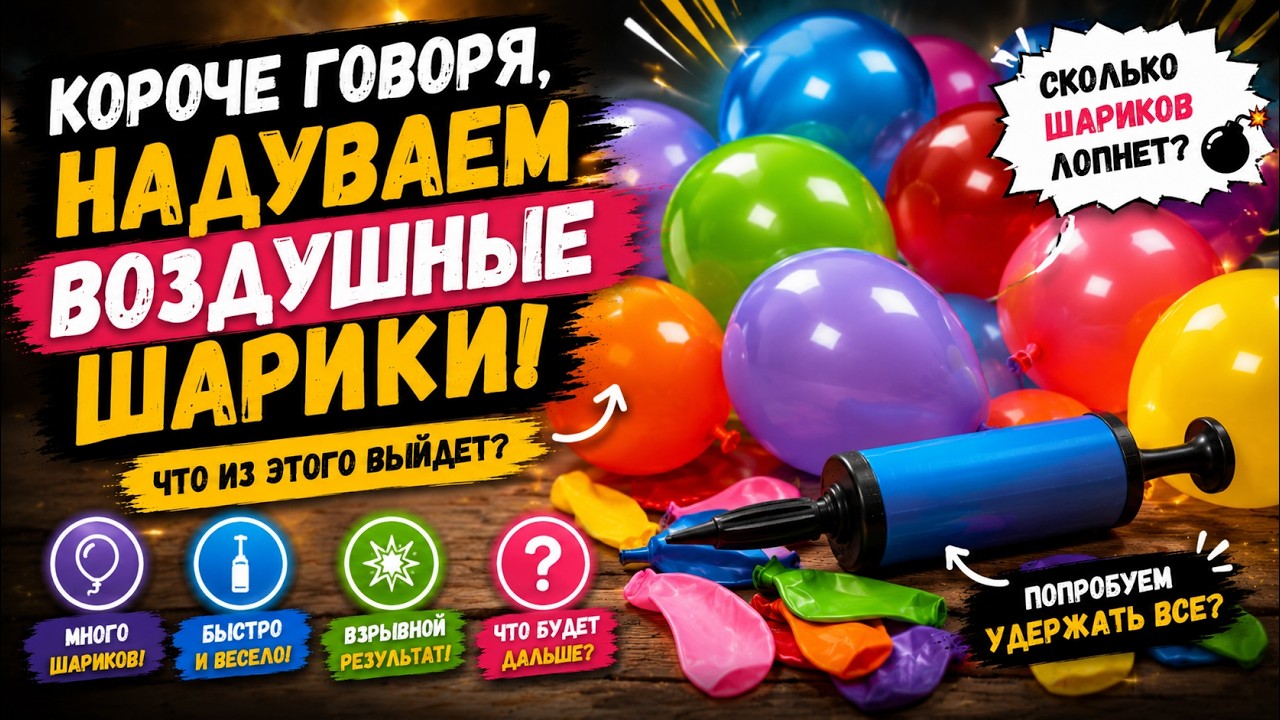 Дети надувают шарики. Respect
