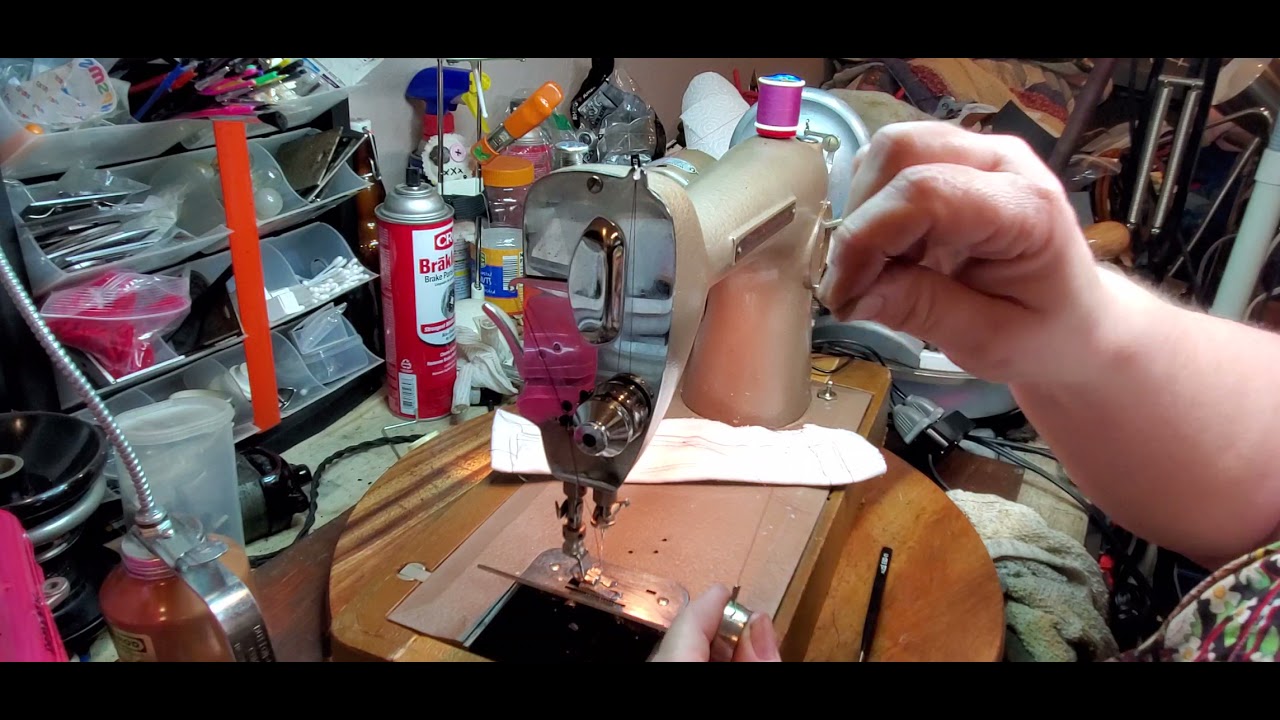Free westinghouse sewing machine model UHB demonstration