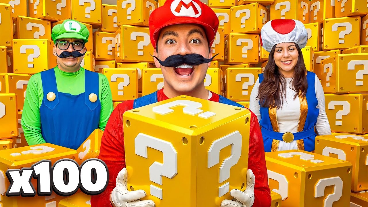 ABRIMOS 100 CAJAS MISTERIOSAS DE MARIO BROS 🏰👸🏼🍄⭐️