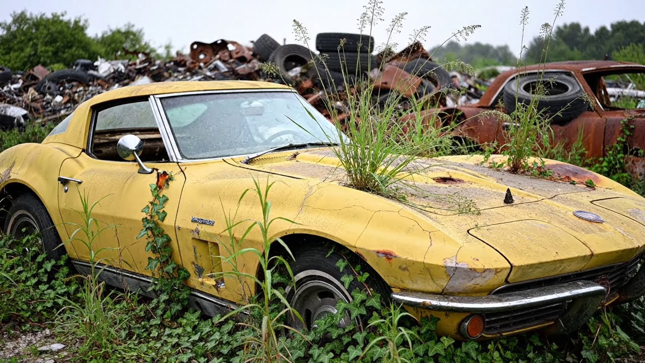 ASMR Car Restoration Full Rebuild of Yellow Chevrolet Corvette Stingray C2 1967