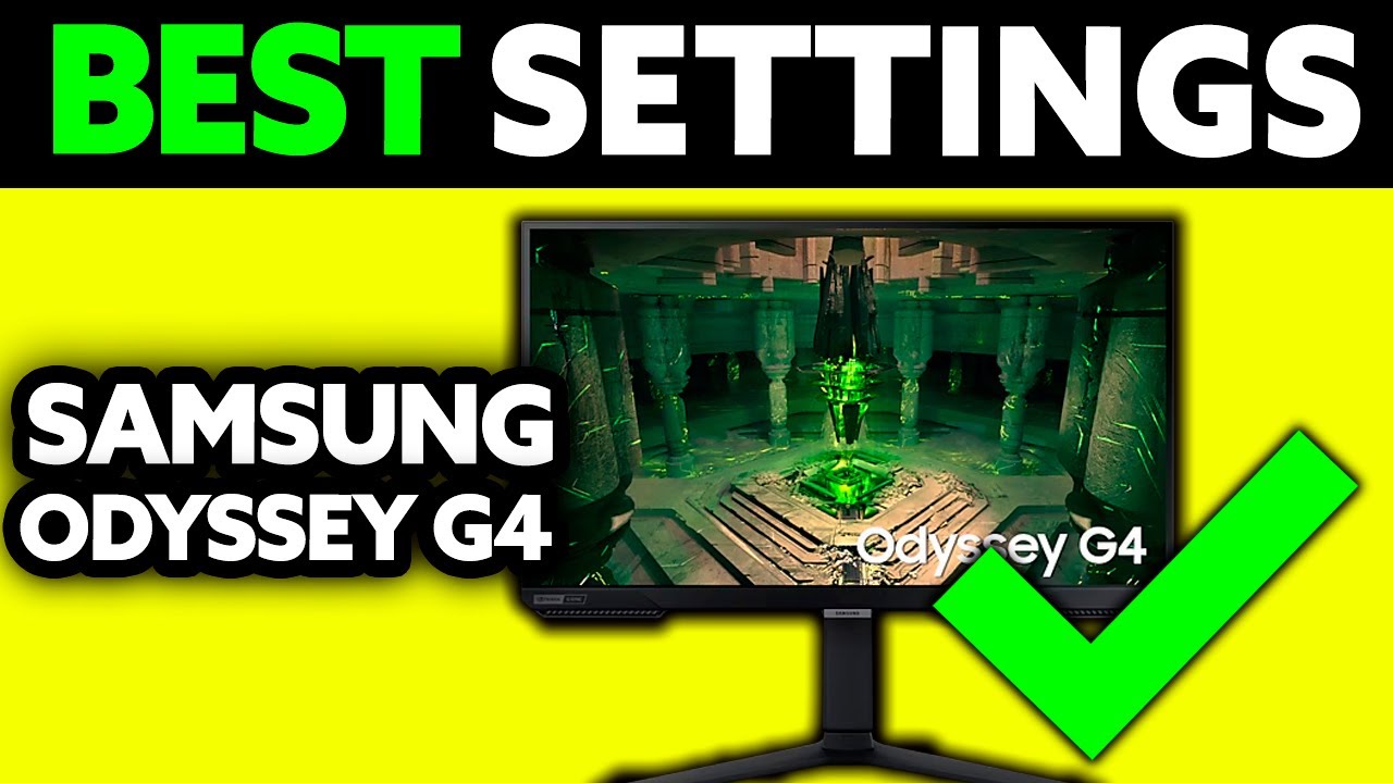 Samsung Odyssey G4 Best Settings for Gaming (2025) - Step by Step
