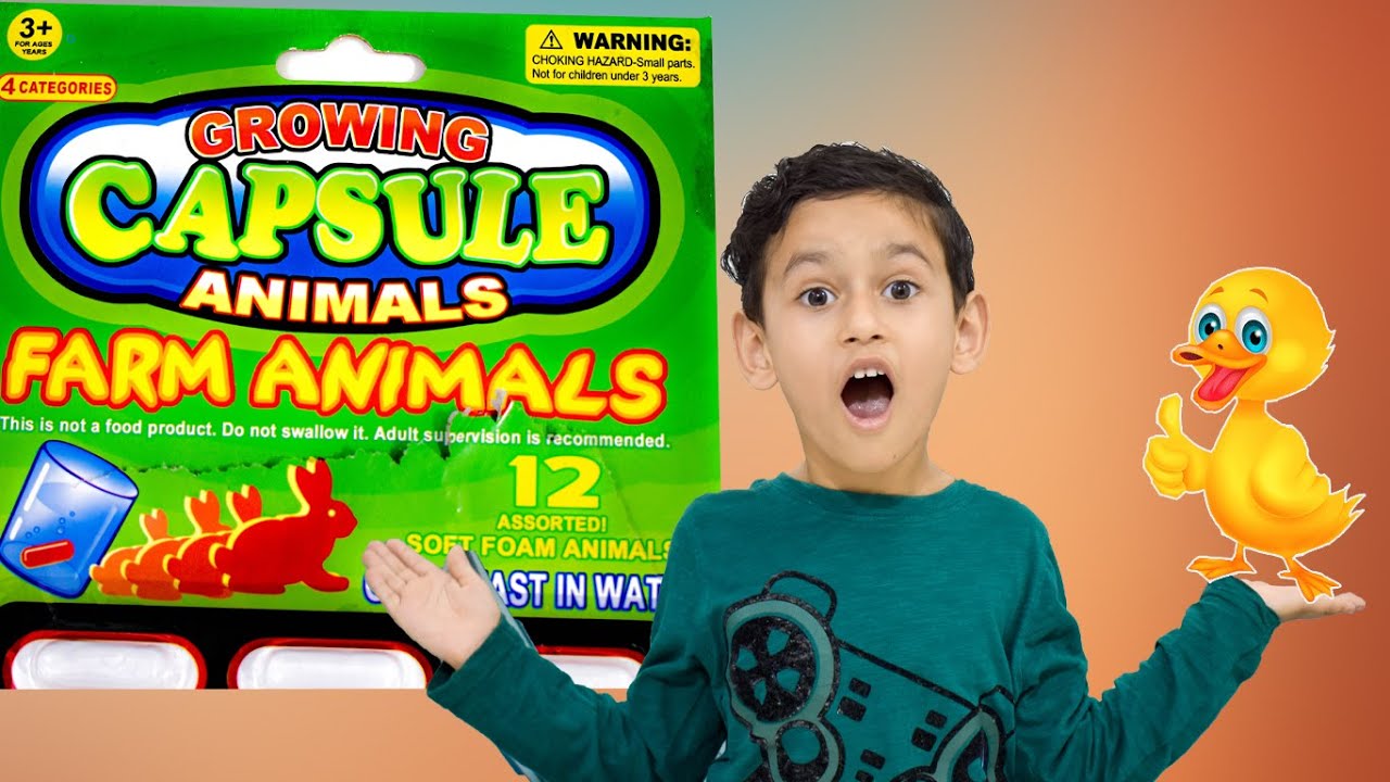 Growing Capsule Toy Unboxing And testing  | Animals Growing Toys .