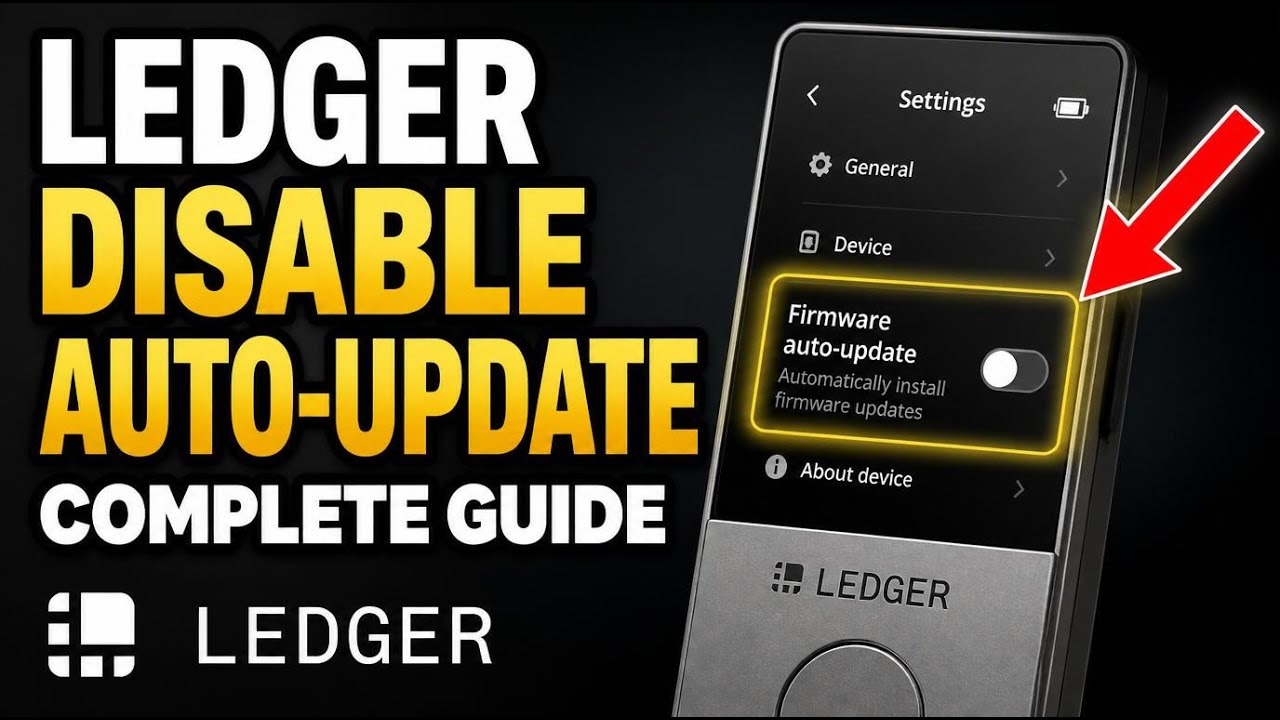 How to disable Auto-Update in Ledger firmware - Complete Guide