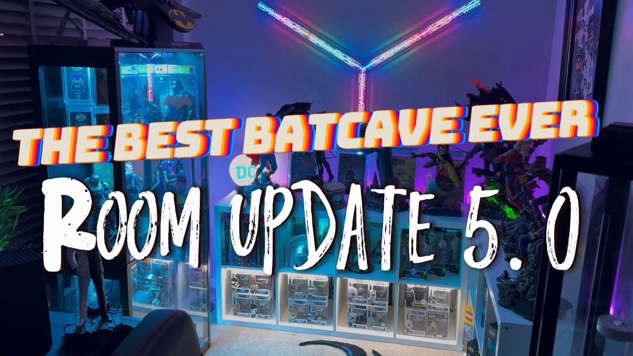 New Batcave Reveal and Room Tour - Showing My BROTTAR Display Cabinet