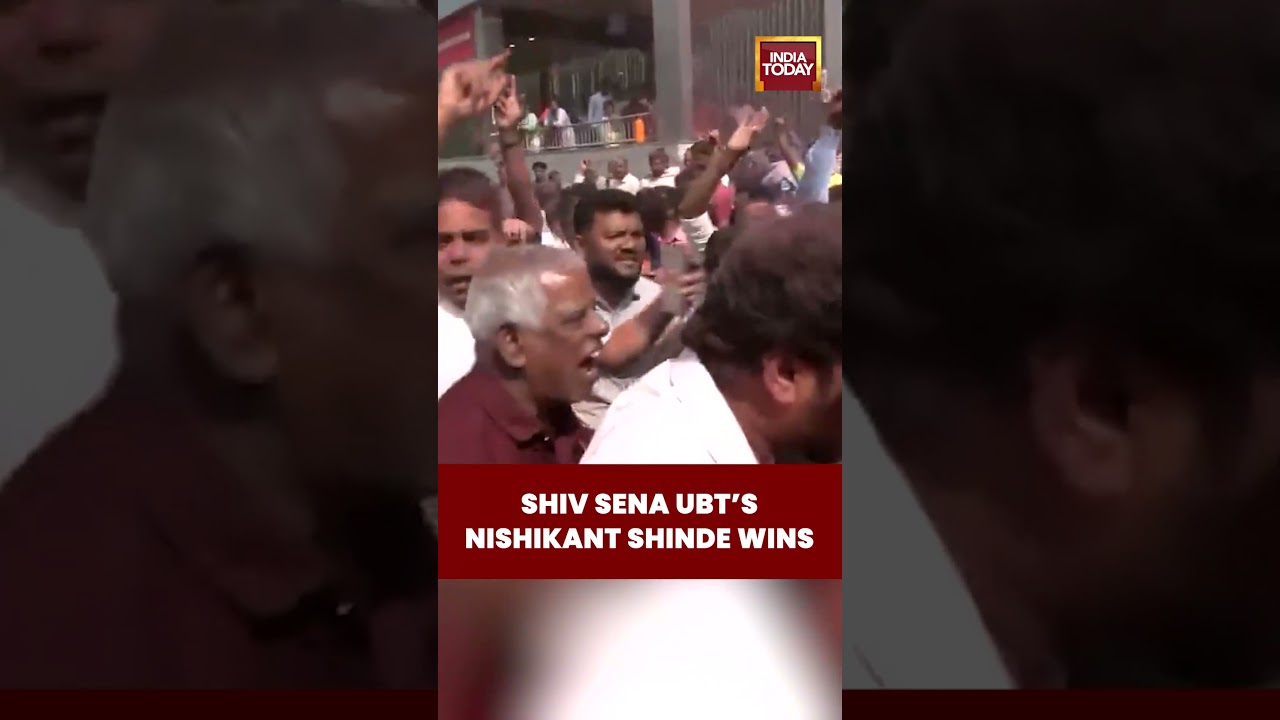 #mumbaipolls #bmcelections  Shiv Sena UBT&rsquo;s Nishikant Shinde Wins as Supporters Celebrate in Mumbai