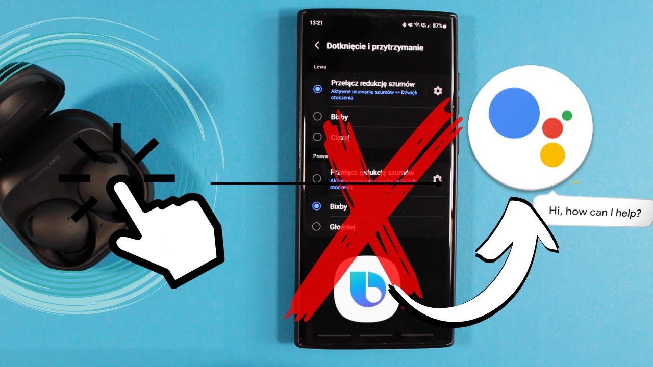 Jak wybudzać Asystenta Google przy pomocy Samsung Galaxy Buds