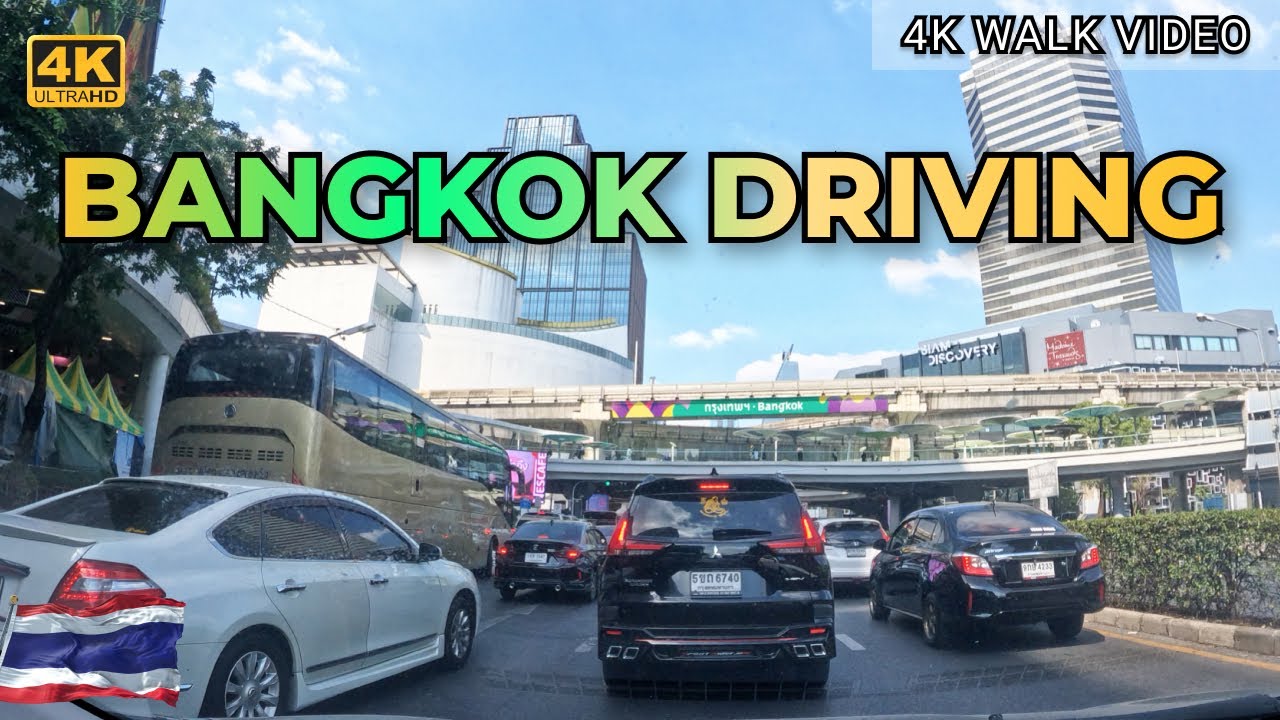 [4k HDR] Bangkok Downtown Driving January 2025 | Thailand