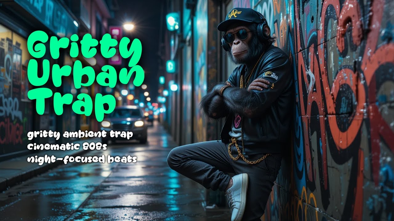 🟣🌘 1 Hour of Gritty Urban Trap – Cinematic Lofi Beats for Deep Work & Late Drives