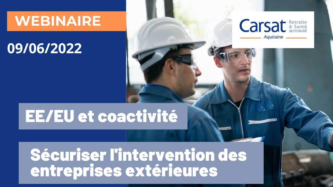 WEBINAIRE - Les points clés pour sécuriser l'intervention des entreprises extérieures