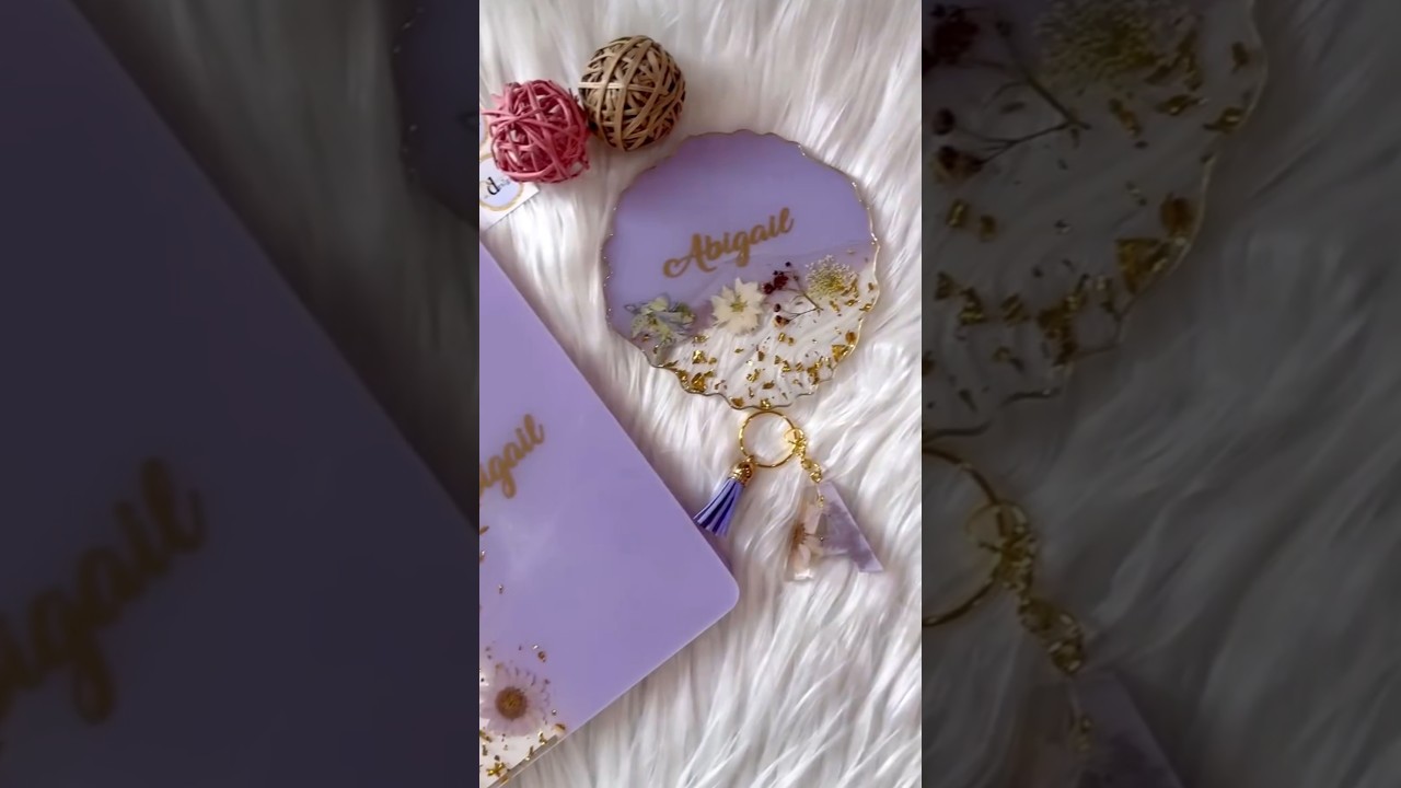 Aesthetic Resin Journal | Glitter Notebook for Women & Girls